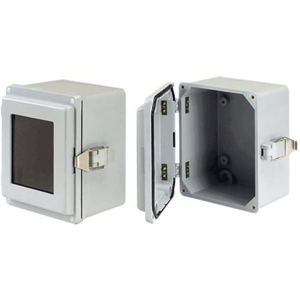 Nvent Hoffman Electrical Junction Box, Type 4X, Solid Cover/Qr, 13.50X10X7.28 A14107JFGQRR